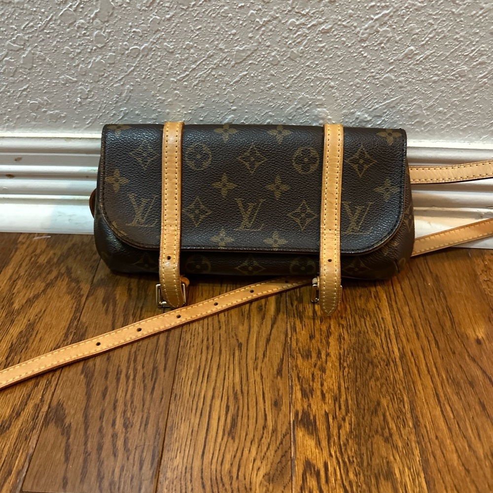 Louis Vuitton Dark Brown Monogram Crossbody Bag